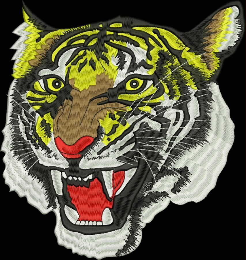 Portfolio piece Liberty Digitizing (Tiger Logo)